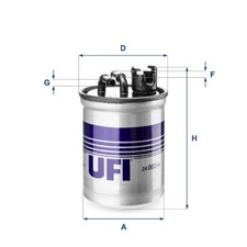 Kraftstofffilter UFI 24.003.00 Filtereinsatz für 7V8 ALHAMBRA SHARAN 7M8 7M9 7M6