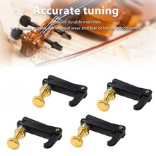 4Pcs 1/2 Violin Fine Tuner Metal Violin String Adjuster Part Musical Instrument