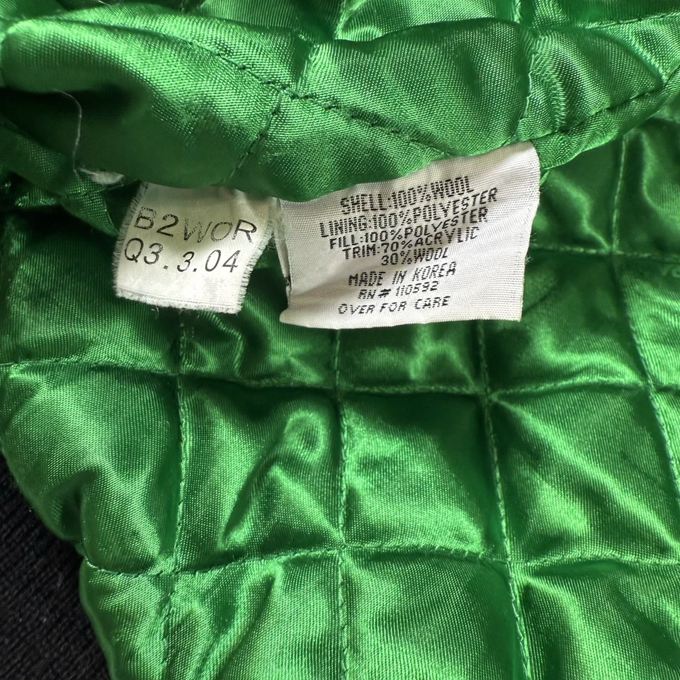 Chaqueta Mitchell & Ness New York Jets NFL Lana Botón a Presión Hombre’s 56 Verde Foto 4 de 4