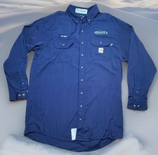 New Carhartt FR Flame Resistant XL NEW Blue Shirt 392-20 CAT2 NFPA DART Brian