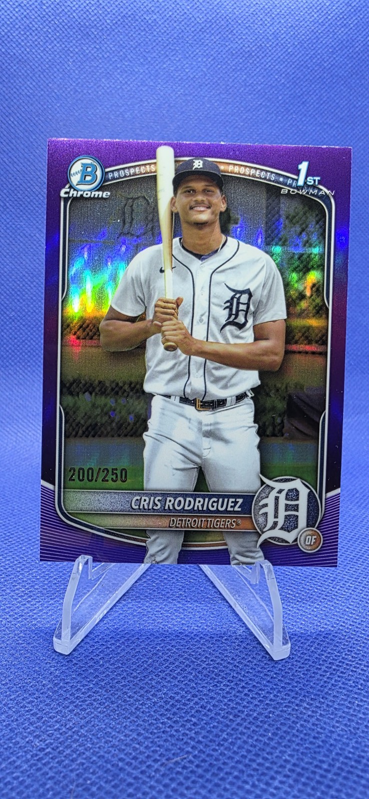 2025 Bowman Chrome Cris Rodriguez 1st Bowman Purple Refractor 200/250 #BCP-250