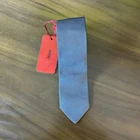 NWT HUGO (Red Label) By Hugo Boss Blue Silk  Skinny Tie Made In Italy