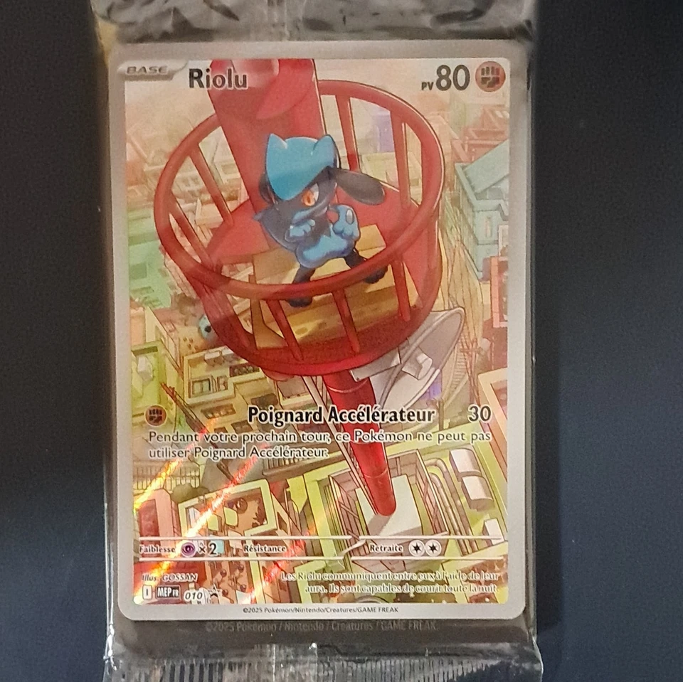 Carte JCC Pokémon : Riolu MEP 010 Promo Méga Evolution Française - Photo 1/1