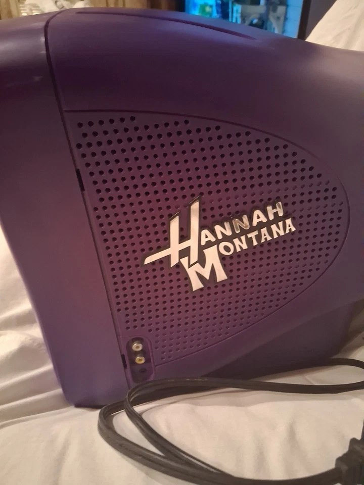 Disney Hannah Montana TV 13" CRT RETRO Vintage Missing Remote And Top Crown - Image 3 of 4