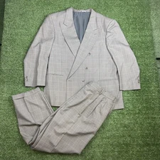 Mario Catini Rome New York 100% Wool Blazer Sport Jacket Suit Pants Set R46 2 Pc