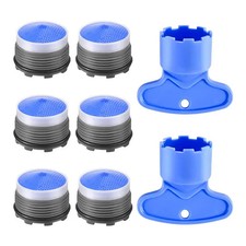 New 8Pcs Faucet Aerators with Faucet Aerator Removal Tool, 18.5 mm Water Saving