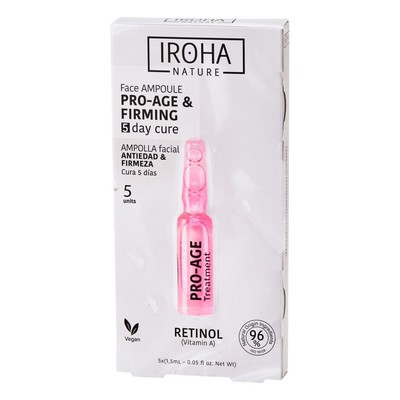 8436036433437 IROHA nature Retinol Pro-Age Face Ampoule przeciwstarzeniowo-ujędr