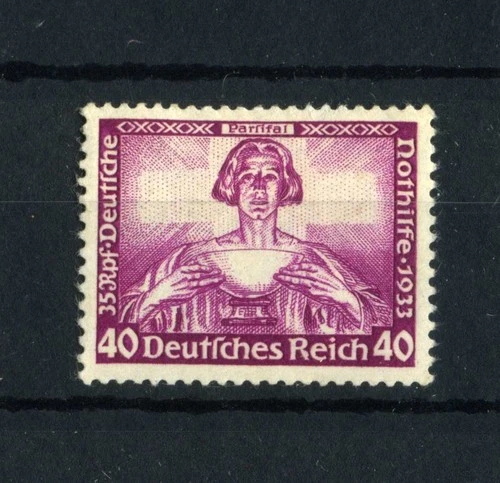 XS- GERMANY 1933 40 + 35 Pf.  Scott B57; Michel 507 MH*