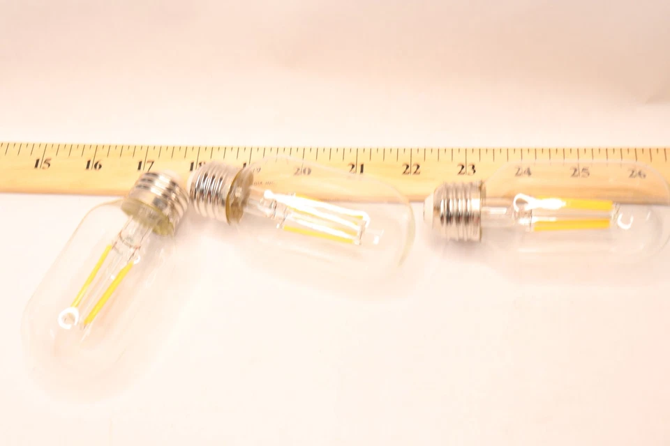 (3-Pk) Feit Electric T14 Dimmable Edison LED Light Bulb Clear Glass Soft White - Image 4 of 4