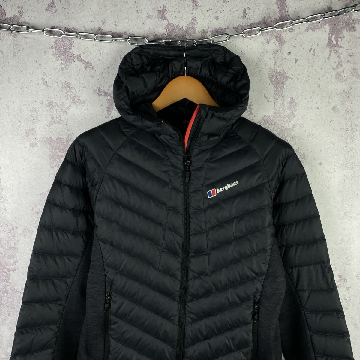 Berghaus Down Jacket PERTEX Quantum Men's Outdoor Travel Long