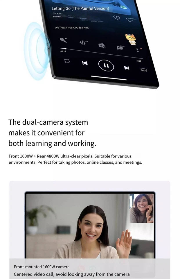 Tablet Pad Pro Unlocked 5G Android Device - 2-in-1 for Office, Entertainment - Image 2 of 4