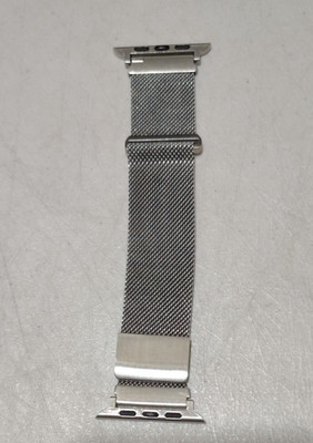 Platinum Magnetic milanese steel Band for Apple Watch 8 7 45mm 44mm 42mm Silver