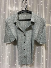 PLEATS PLEASE ISSEY MIYAKE Short Sleeve Open Collar Shirt