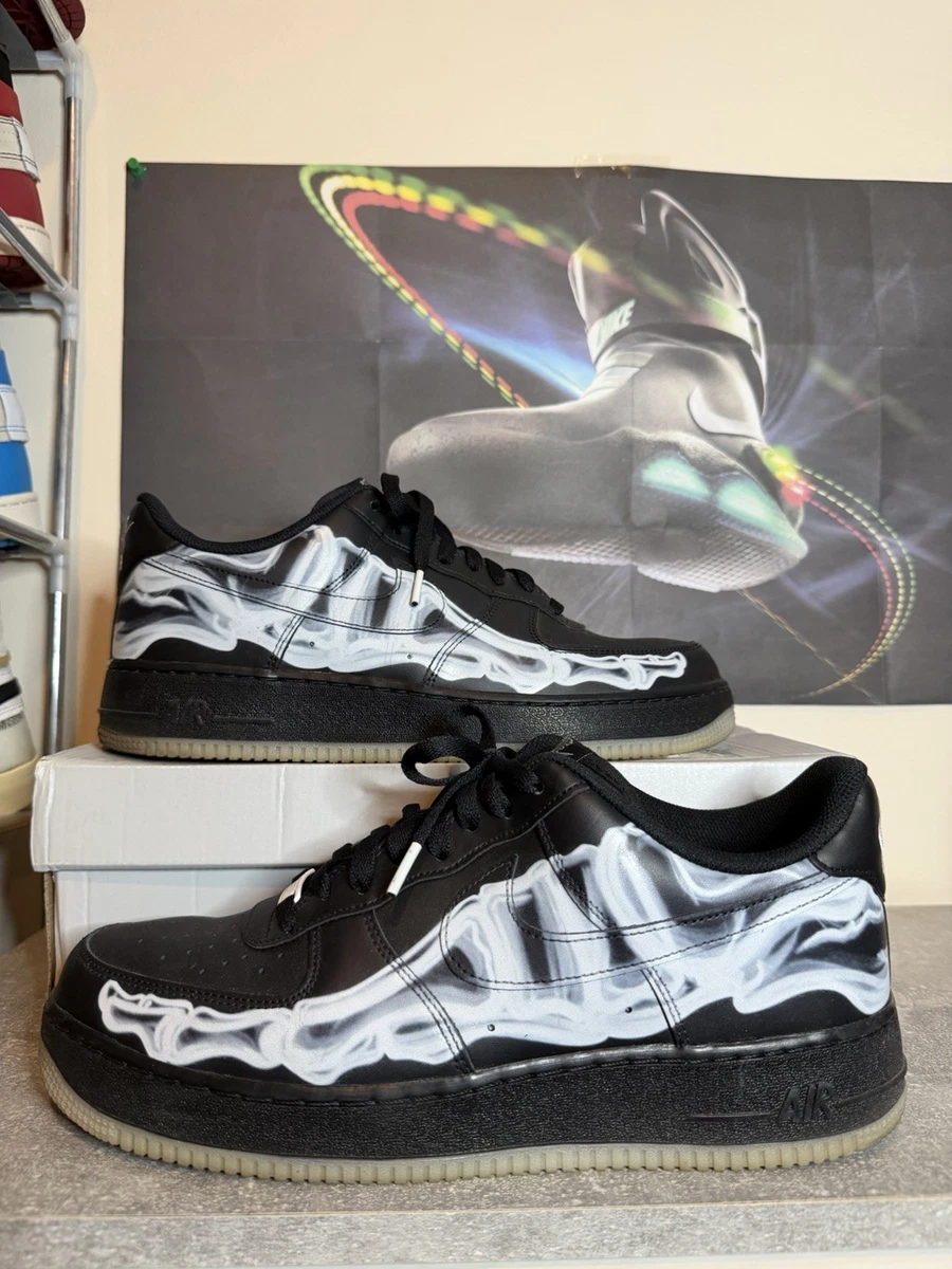 Preços baixos em Nike Air Force 1 '07 QS Black Skeleton | eBay