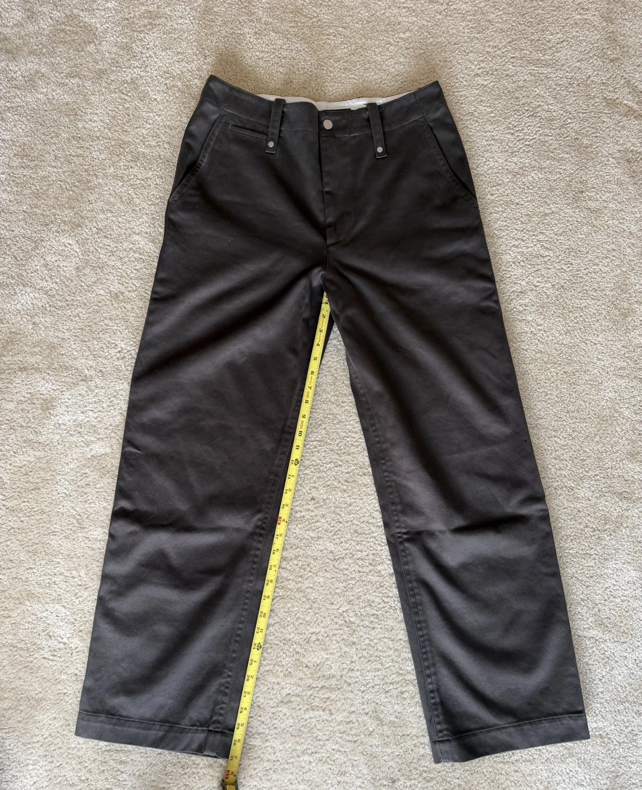Burberry — Burberry Relaxed Loose Fit Cotton Sateen Pants Size M Brown NWOT $1,050 MSRP