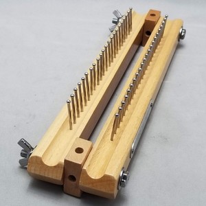Vintage Authentic Knitting Board Adjustable Wood Loom Peg Tool 2002 Yarn Craft