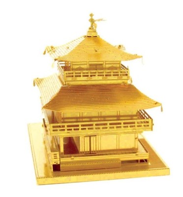 Metal Earth Kinkaku-Ji Gold Fascinations 3D Blech Modell DIY Kit MMS090G