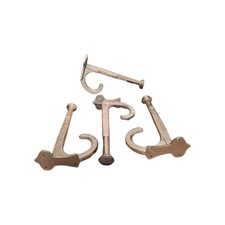X4 Cast Iron Western Cowboy Tack Saddle Coat Hook Hook Rack Pat.Dec.21, 69