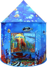 Ocean Kids Play Tent Princess Toys under Water Kids Tent Mermaid Playhouse Indoo