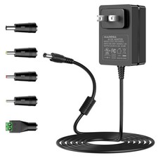 24V DC Power Supply, 24V AC/DC Adapter DC Power Cord for LED Strip Light CCTV...