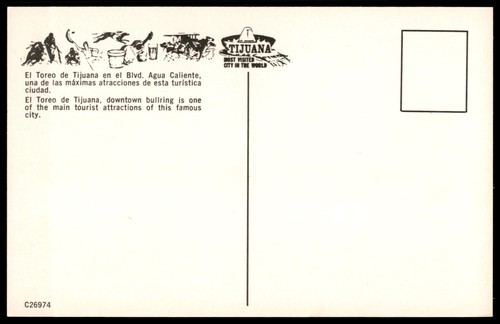 El Toreo De Tijuana Mexico Baja California Bullring Tourist Attraction Postcard - Picture 2 of 3