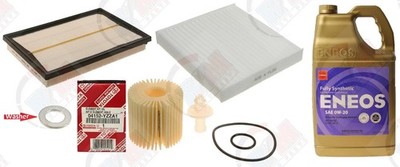 3pc Filter Tune Up Kit + 5QTS ENEOS 0w-20 Oil + Washer for TOYOTA 2.5L