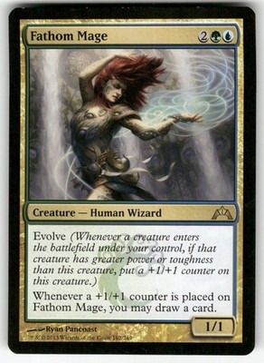 Fathom Mage 162 Rare Gatecrash Magic: The Gathering Lightly Played