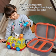 Kids Music Player Hard Case Hold Up to 36 Cards Nylon EVA Travel Carrying Case