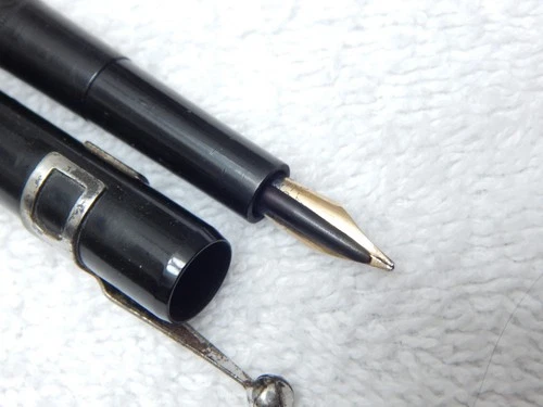 LOT# 108E. VTG MABIE TODD SWAN 1500 EYEDROPPER FOUNTAIN PEN. STUB NIB. video thumbnail