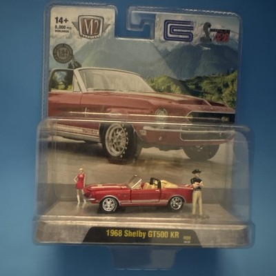 M2 Machines 1968 Shelby Gt500 KR Convertible With Shelby Cobra Diorama New