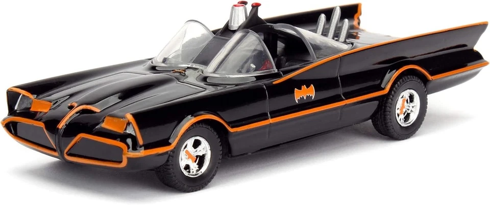Auto Batmobile Telefilm 1966 e Personaggio Batman in Metallo Jada - Immagine 4 di 4