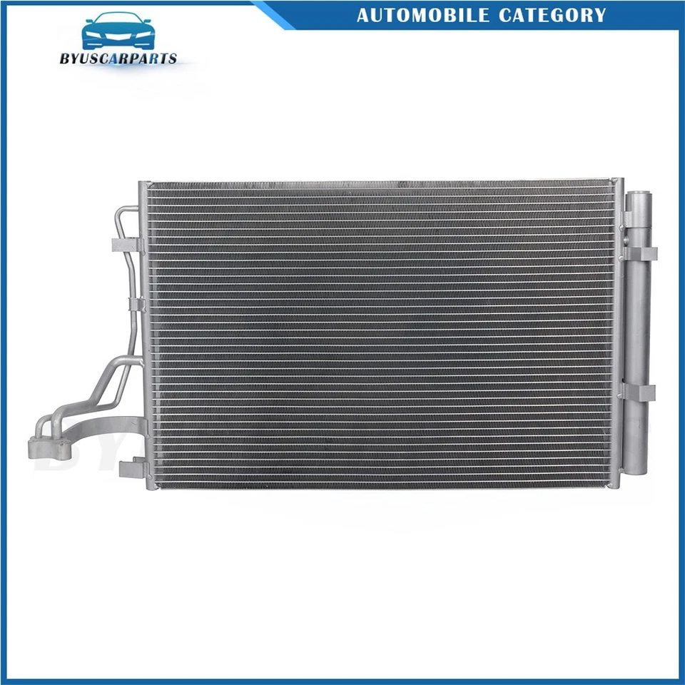 Kit de ventilador condensador de aire acondicionado eléctrico de aluminio para Kia Soul 2014 2015 2016 Foto 2 de 4