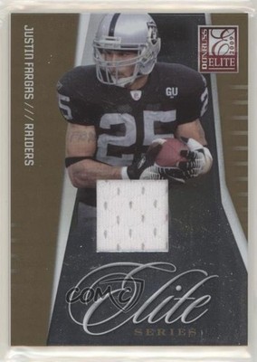 2009 Donruss Elite Series Jerseys 17/299 Justin Fargas #27 0dh9