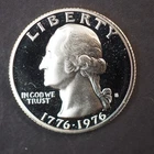 1776-1976 *S*PROOF  WASHINGTON SILVER QUARTER   *NICE *  - FREE SHIPPING! C3785