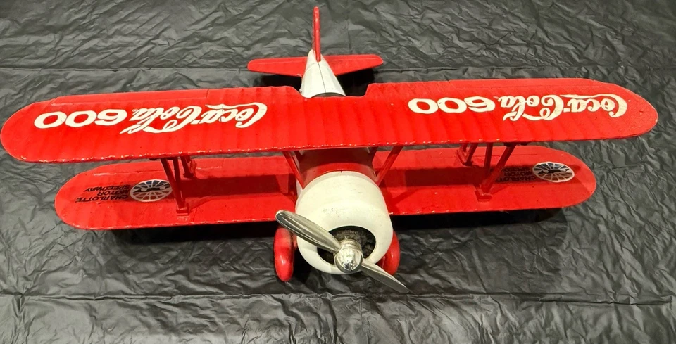 Coca Cola 600 Liberty Classics Bi Wing Airplane Diecast Limited Edition 1993 - Image 2 of 4