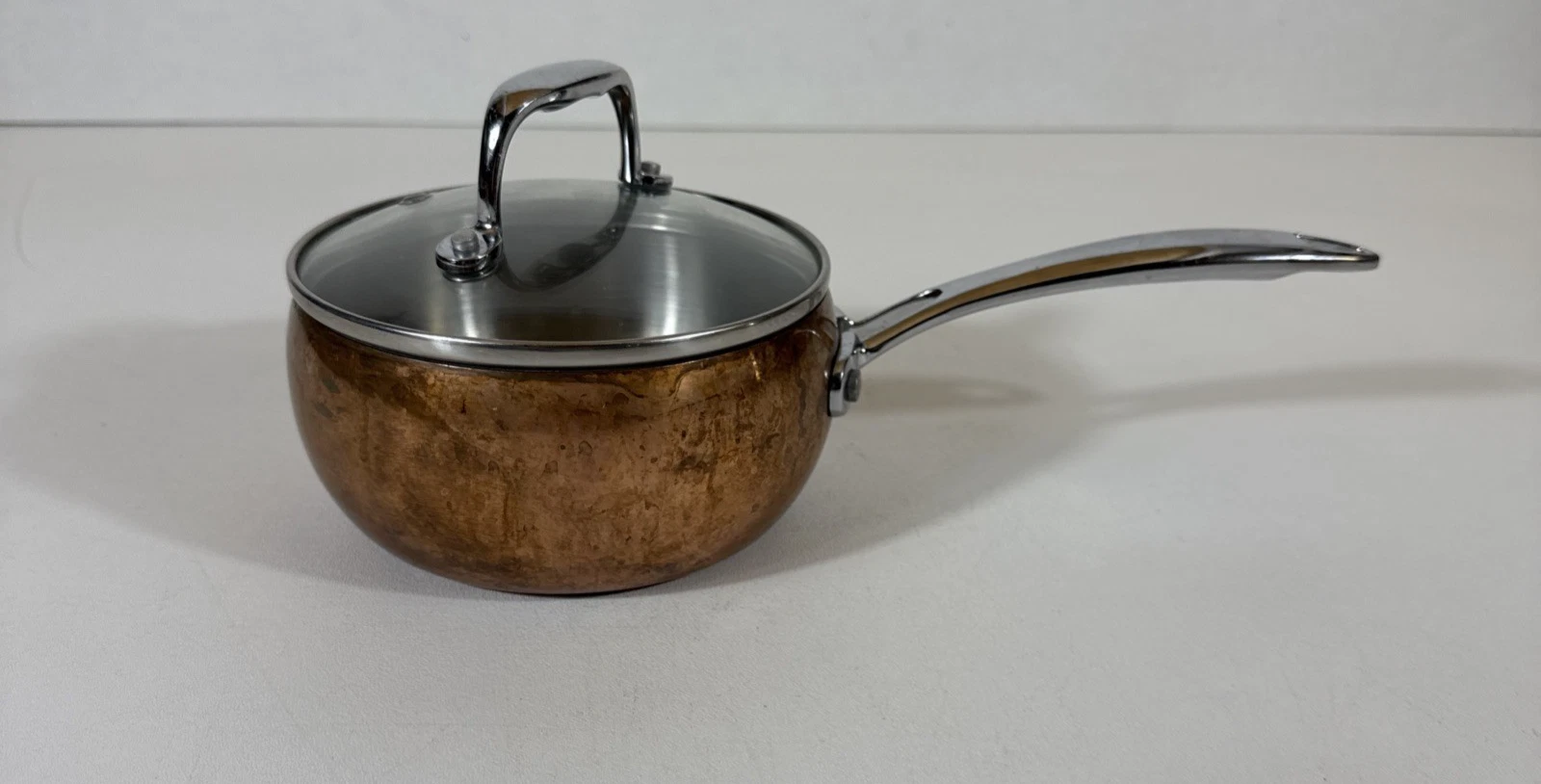 Il Mulino New York Round 5.5" Copper Sauce Pot w/ Handle & Lid