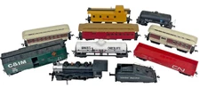 Bachman HO Train Lot 4432 Steam Locomotive With 9 Cars Working