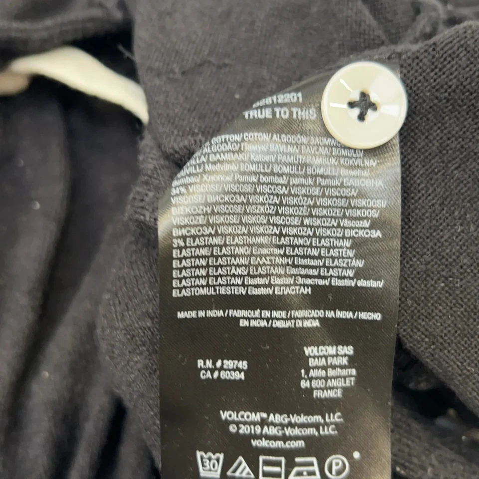 Volcom, Jumpsuit, Größe: M, Schwarz, Baumwolle/Elasthan/Viskose, Einfarbig #Abv - Bild 4 von 4