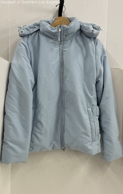 United Colors of Benetton Women's Light Blue Down Feather Puffer Jacket Size S