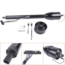 30 Gm Steering Column Tilt Manual Floor Shift No Key W Adapter Hot Rod Black
