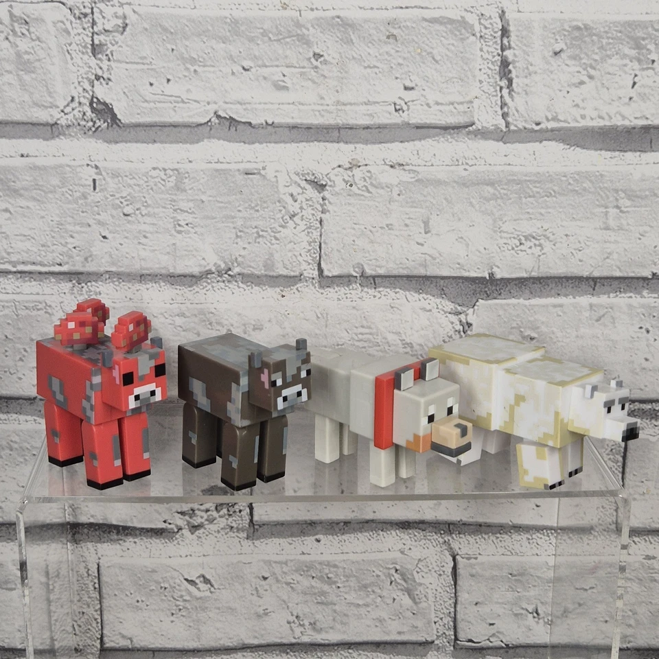 Minecraft Figure Bundle Sheep Polar Bear Horse Steve Villager Block Official - Image 4 of 4