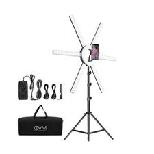 600S LED Ring Light, 90W Dimmable Led Video Light Kit with Detachable Light Bars