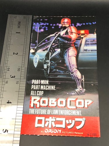 RoboCop 1987 Movie Ticket Stub Japan Japanese Peter Weller Nancy Allen - Picture 10 of 10