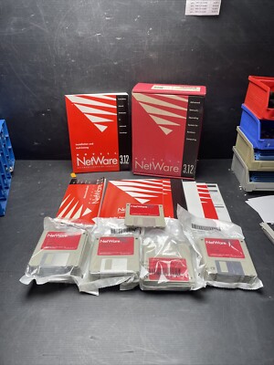 NOVELL 39 Disketten NETWARE 3.12 - 5-User 3.5'' Disketten original NOS