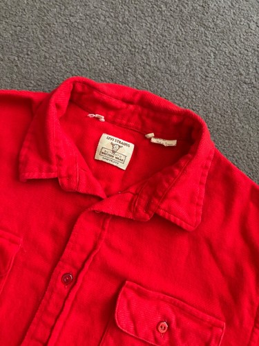 Levi's Vintage Clothing Men's Western Red Long Sleeve Button Up Shirt - Picture 2 of 9