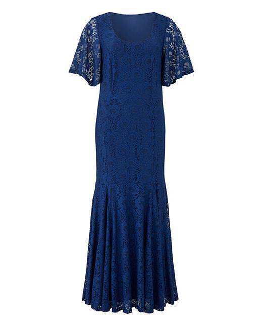 JOANNA HOPE Blu Navy Pizzo Maxi Abito Taglie Forti US 22 EU 54 (WB27) JOANNA HOPE Blu Navy Pizzo Maxi Abito Taglie Forti US 22 EU 54 (WB27)