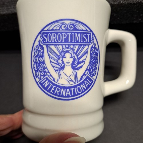 Soroptimist International Ceramic Coffee Mug Cup Logo 4" Tall Volunteer Women - Picture 2 of 8