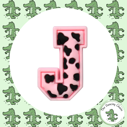 ✨A - Z Letras Cocodrilo Dijes Para Zueco Zapatos Nombre Inicial Palabra Rosa Estampado Animal✨ - Imagen 12 de 28