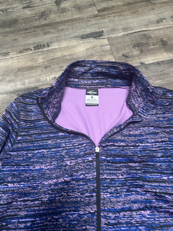 Nike Pro Women’s Lightweight Athletic 1/4 Zip Sweatshirt Size L Purple