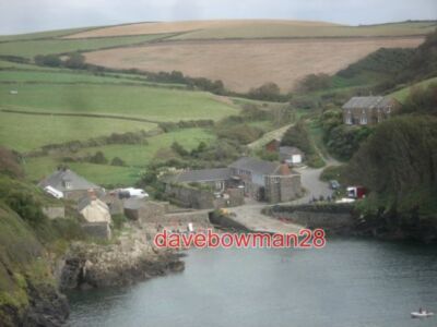 PHOTO  PORT QUIN SLIPWAY CLOSEUP VIEWED FROM THE COAST PATH OF THIS PRETTY COVE.